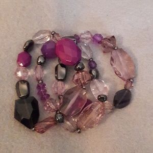 Set of 3 Chico's stretch bracelets - Like New!